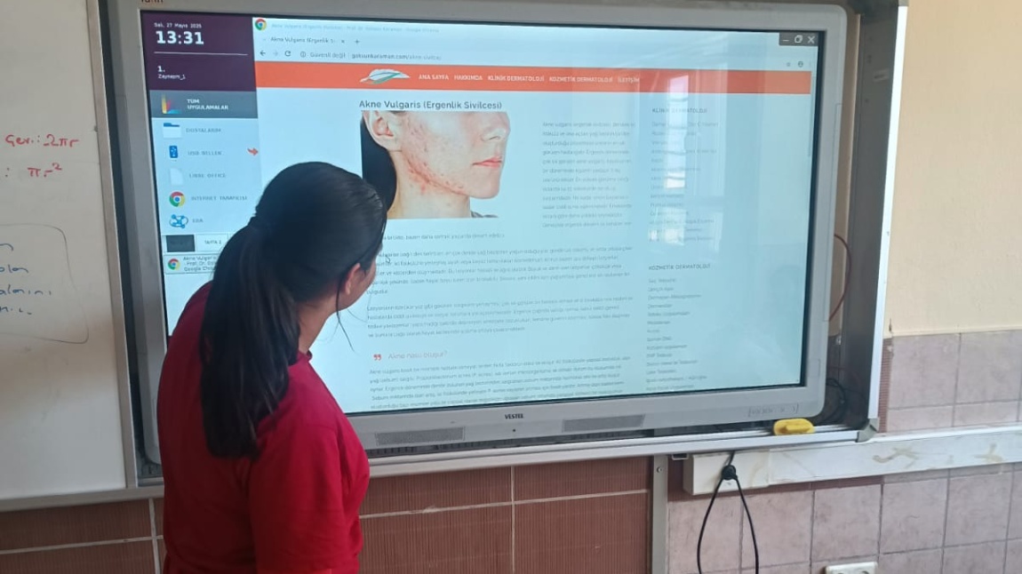 YAŞAM BECERİLERİ PROJESİ KAPSAMINDA  8/B SINIFIMIZIN ETKİNLİĞİ